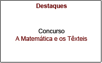 Destaques do Departamento de Matem�tica da UBI